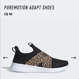Adidas Puremotion Adapt Shoes black with Leopard print accent